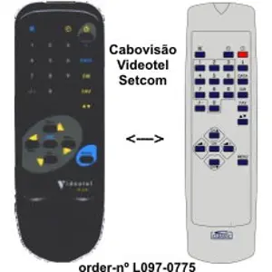 Telecomando p/ receptores VIDEOTEL/SETCOM da Cabovisão IRC83056