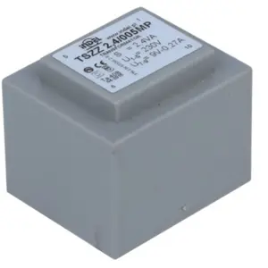 Transformador encapsulado para PCB 230VAC/9V 2.4VA 0.266A