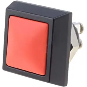 Botão interruptor de pressão anti-vandalismo unipolar SPST OFF-(ON) 36VDC 2A para aparafusar - laranja