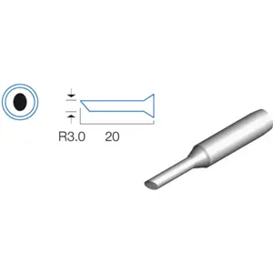 Ponta de substituição para ferro de soldar em bisel (3.0mm) - N9-3