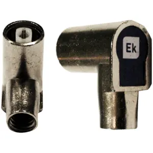 Ficha IEC fêmea angular classe A para cabo RG6 Ø6.9mm