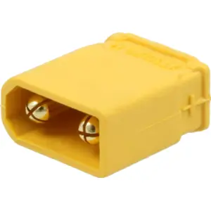 Ficha XT30 macho 2PIN para soldar p/ PCB 15A