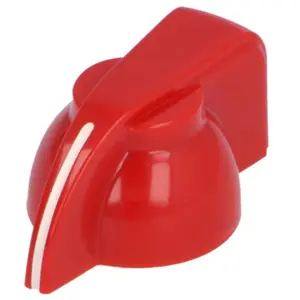 Botón ''bico de pato'' de encaje para potenciómetro [eje estriado] Ø19.5x14mm - rojo