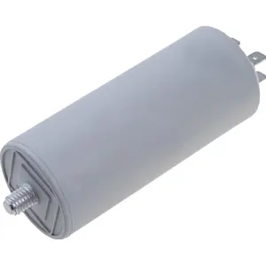 Condensador para motor 3.5uF 425V Ø28x55mm - c/ terminais e parafuso