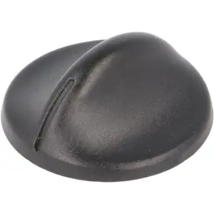 Botón de encaje para potenciómetro [eje estriado] con indicador Ø30x12mm - Negro