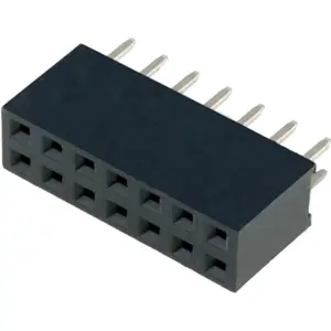 Barra de 14 pinos (2x7) fêmea 2.54mm para PCB