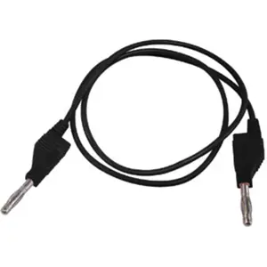 Cabo de prova banana macho-macho 4mm - preto - 1.0m