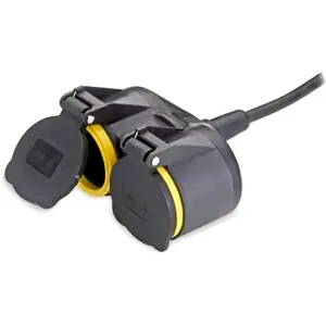 Bloco de 2 tomadas para exterior IP44 3680W - sem cabo