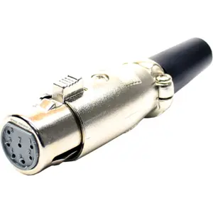 Ficha Cannon (XLR) 7 pinos fêmea para soldar em cabo