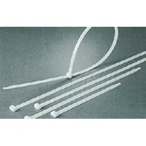 Abraçadeiras de fivela - 3.6 x 200mm - branco - [100 unid.]