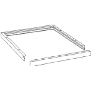Moldura de montagem de superfície para painéis de encastrar 595x595mm - Branco