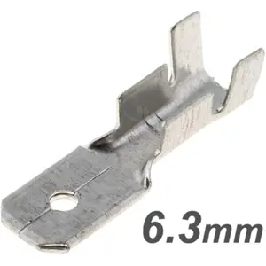 Terminal Faston macho não-isolado (1.5-2.5mm²) 6.3mm