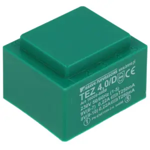 Transformador encapsulado para PCB 230VAC/9V+9V 4VA 0.22A