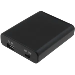Suporte de pilhas 4xAA em série caixa fechada c/ interruptor e saída USB