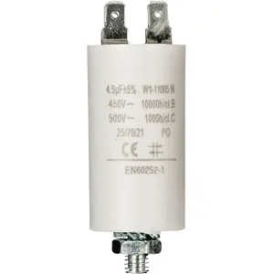 Condensador para motor 4.5uF 450V Ø30x57mm