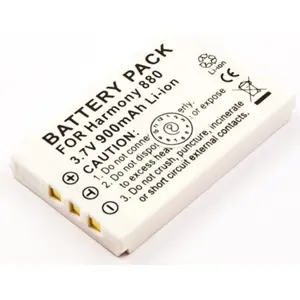 Bateria para comando compatível com Logitech Harmony 880 Remote 3.7V 900mAh 3.3Wh Li-Ion