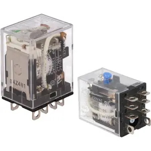 Relé industrial 24VDC 10A DPDT (8 Faston)