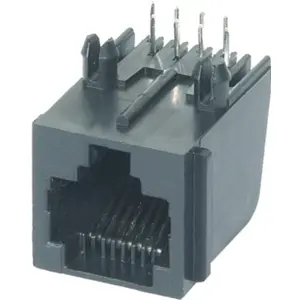 Ficha RJ45 8p8c de painel para PCB 90º