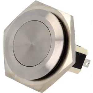 Botão interruptor de pressão anti-vandalismo unipolar SPDT ON-(ON) 250VAC 5A