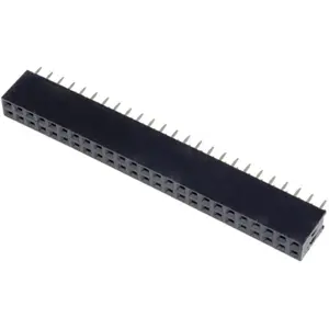 Barra de 50 pinos (2x25) fêmea 2.54mm para PCB