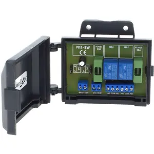 Módulo de 2 relés de comutação configuráveis 12VDC 35mA com caixa à prova de salpicos