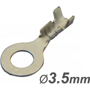 Terminal de olhal em cobre não isolado (0.5-0.8mm²) M3 Ø3.5mm