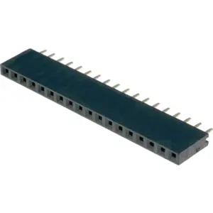 Barra de 18 pinos (1x18) fêmea 2.54mm para PCB