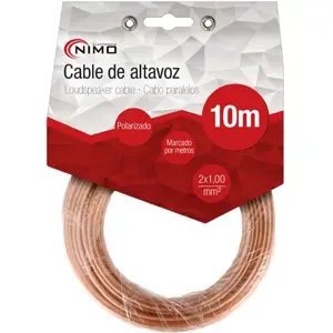 Fio de coluna transparente 2x1.0mm² CCA 10m