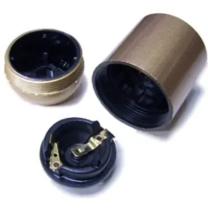 Suporte para lâmpada E27, liso - dourado