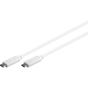 Cabo USB-C macho - USB-C macho 3.2 60W - 0.5m - branco