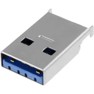 Ficha (p/ PCB) USB-A 3.0 SMD macho 90º