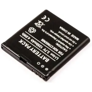 Bateria para telemóvel compatível com Nokia C7, N85, N86 3.7V 1250mAh 4.6Wh Li-Ion