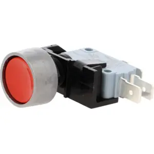 Botão interruptor de pressão ON-(ON) 250VAC 16A vermelho