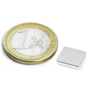 Íman Neodymium (NdFeB) quadrado N45 10x10x2mm