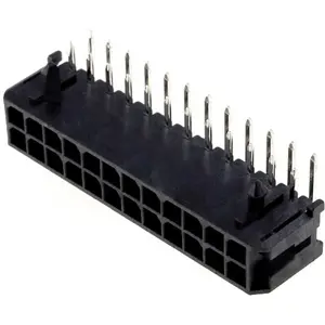 Ficha Raster Signal wire-board 3.00mm 24 pinos (2x12) macho angulada