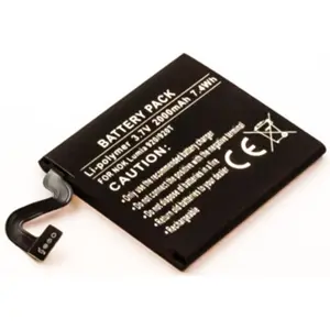 Bateria para telemóvel compatível com Nokia Lumia 920, 920T 3.7V 2000mAh 7.4Wh Li-Polymer