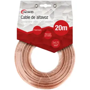 Fio de coluna transparente 2x0.75mm² CCA 20m
