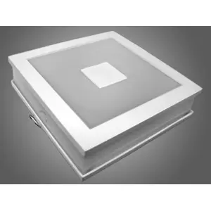 Downlight LED quadrado 230VAC 12W 240..264lm 4000..4500K 123x123mm (100x100) - com driver
