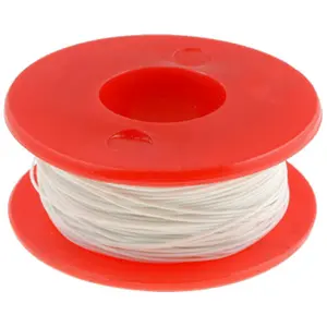 Bobine de fio de cobre unifilar 1x0.05mm² (30AWG) - branco - 50m