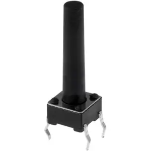 Botón miniatura 6x6x(19)mm SPST-NO 12VDC 50mA THT 1.6N
