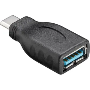 Adaptador USB C macho - USB 3.0 A hembra - negro