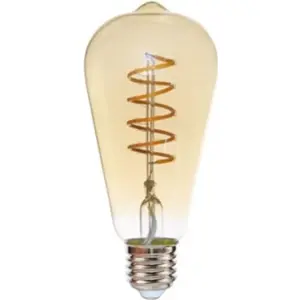 Lâmpada tipo filamento soft LED E27 ST64 230V 4W 2200K (branco quente)