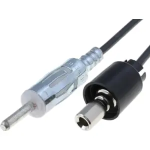 Adaptador autorádio DIN macho -> para antena Chevrolet, Chrysler, Ford, Jeep, Opel