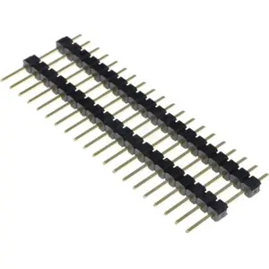 Barra de 20 pinos dupla macho 2.54mm para PCB