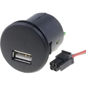 Ficha USB (con fuente 5V / 2.1A) de panel para automóvil