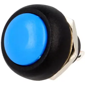 Botão interruptor de pressão OFF-(ON) 250VAC 1A para soldar - azul