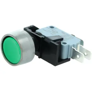 Botão interruptor de pressão ON-(ON) 250VAC 16A verde