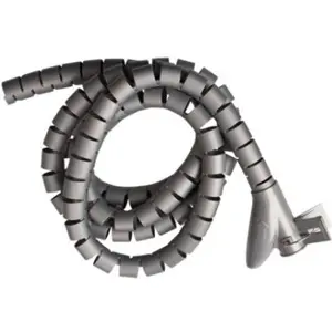 Manga em espiral para arrumar cabos Ø25mm x 2.5m c/ aplicador - cinzento