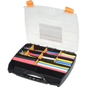 Kit de 505 mangas termoretrácteis de 5 cores e vários tamanhos 2:1