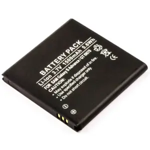 Bateria para telemóvel compatível com Samsung Galaxy S Advance, GT-I9070 3.7V 1500mAh 5.6Wh Li-Ion
